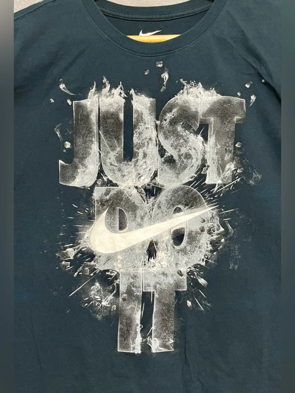 Nike Dark Blue Graphic 'Just Do It'‎ Tee Size XL
